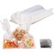 Gusset Cellophane Bags - 200-Pack Clear Bags Suitable for Popcorn, Cookies, Treats, Marshmallows, and More, 4 x 9 Inches